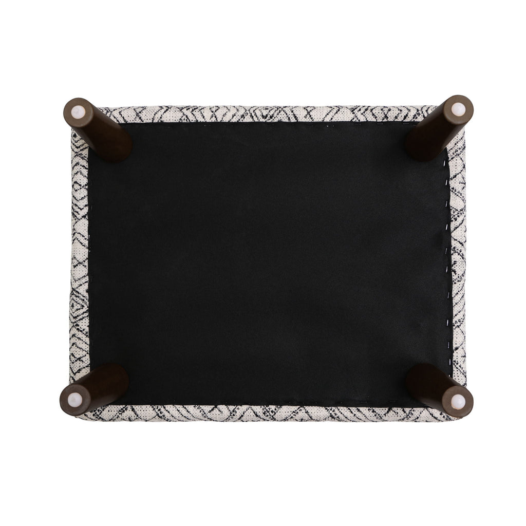 Abstract Ottoman - Black by Unique Piece Furniture