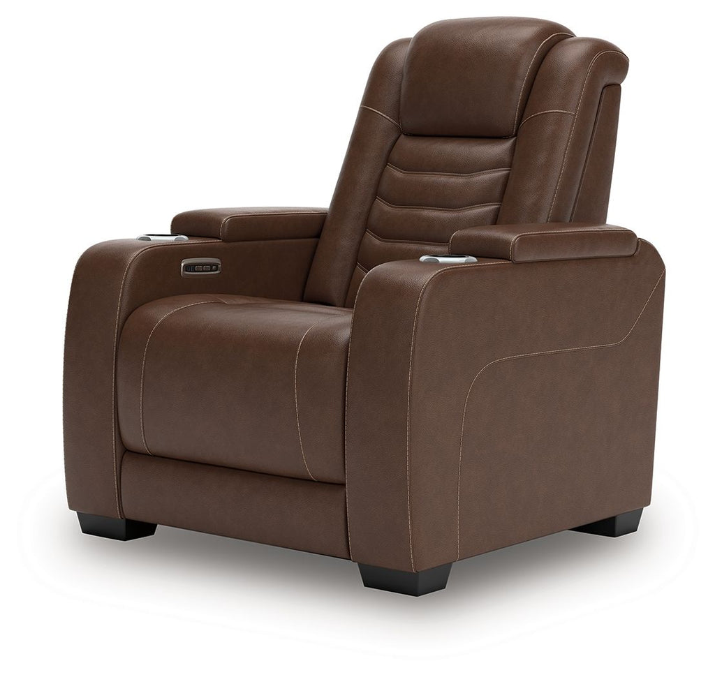 High Impact - Power Recliner / Adj Headrest - Tobacco by Unique Piece Furniture