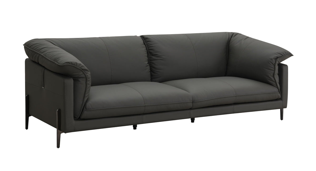 Tadi - Top Grain Leather Sofa - Black by Unique Piece Furniture