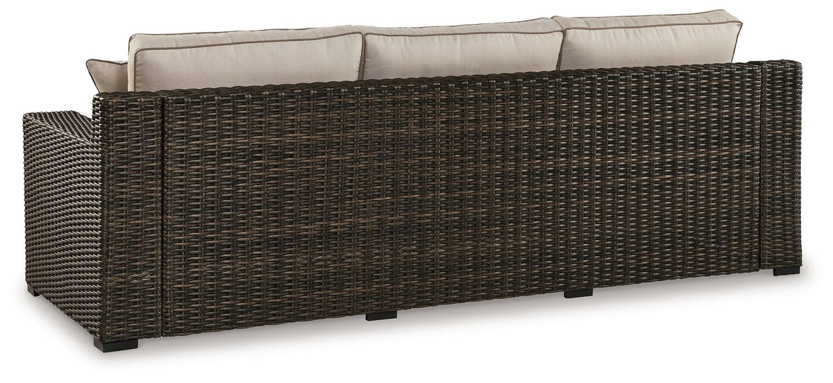 Coastline Bay - Sofa With Cushion - Brown by Unique Piece Furniture
