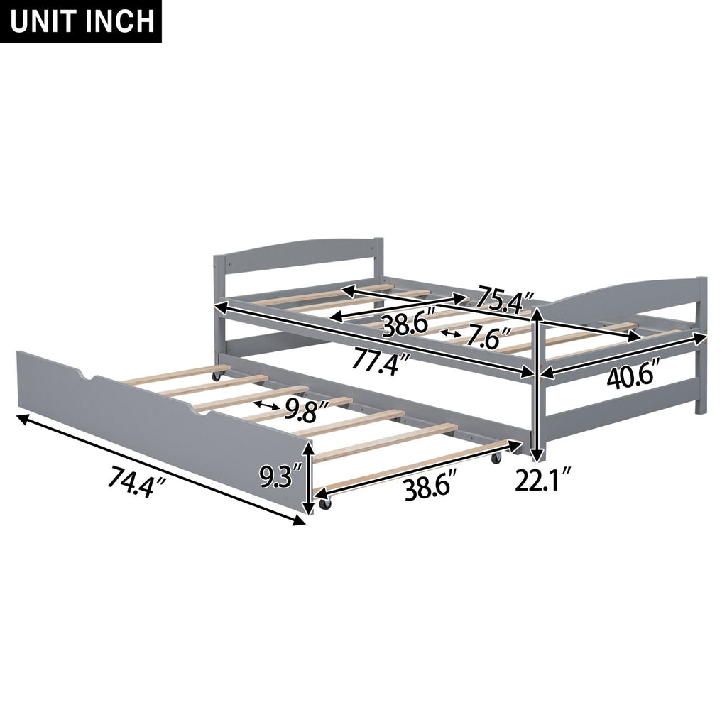 Platform Bed With Trundle by Unique Piece Furniture