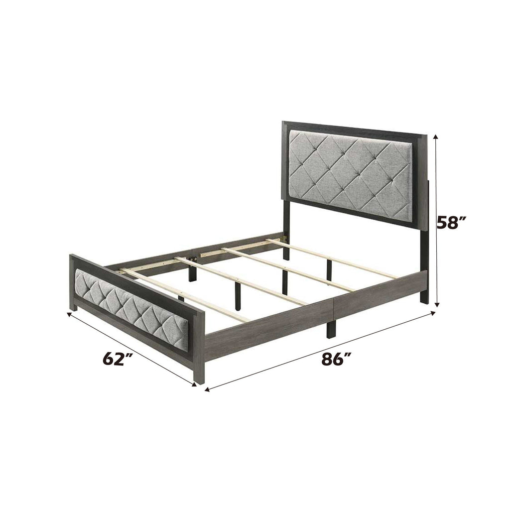 Jehoram - Queen Bed - Gray by Unique Piece Furniture