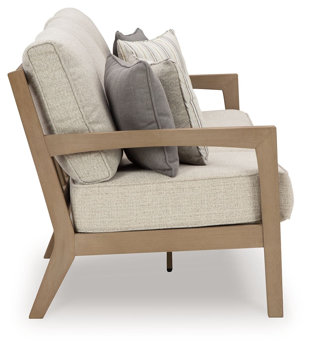 Hallow Creek - Sofa With Cushion - Driftwood by Unique Piece Furniture