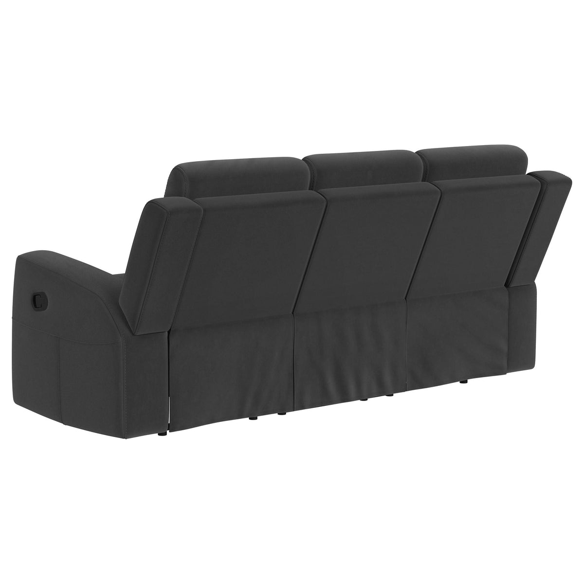 Brentwood 2-piece Upholstered Reclining Sofa Set Charcoal by Unique Piece Furniture