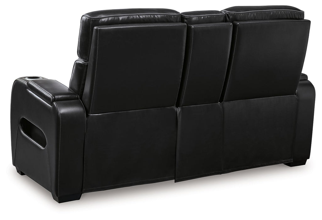 Boyington - Power Reclining Loveseat With Console/Adj Hdrst by Unique Piece Furniture