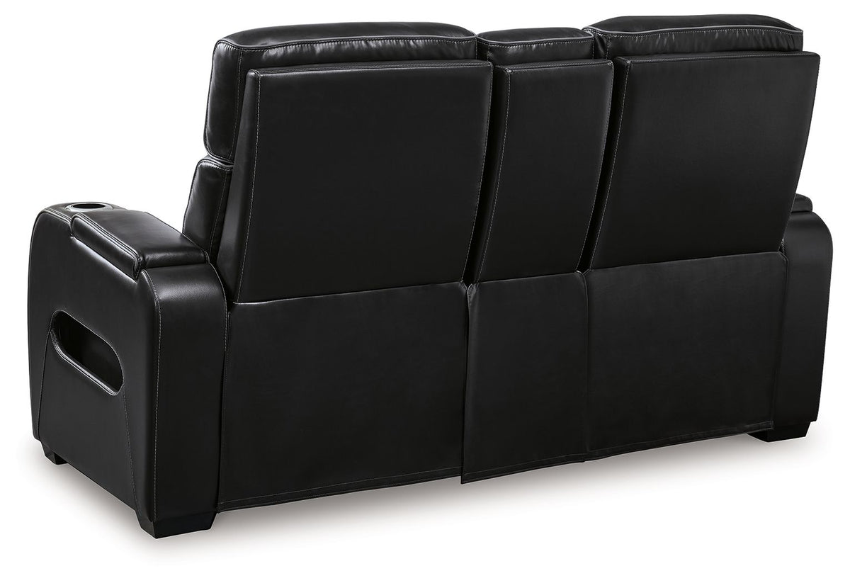 Boyington - Power Reclining Loveseat With Console/Adj Hdrst by Unique Piece Furniture