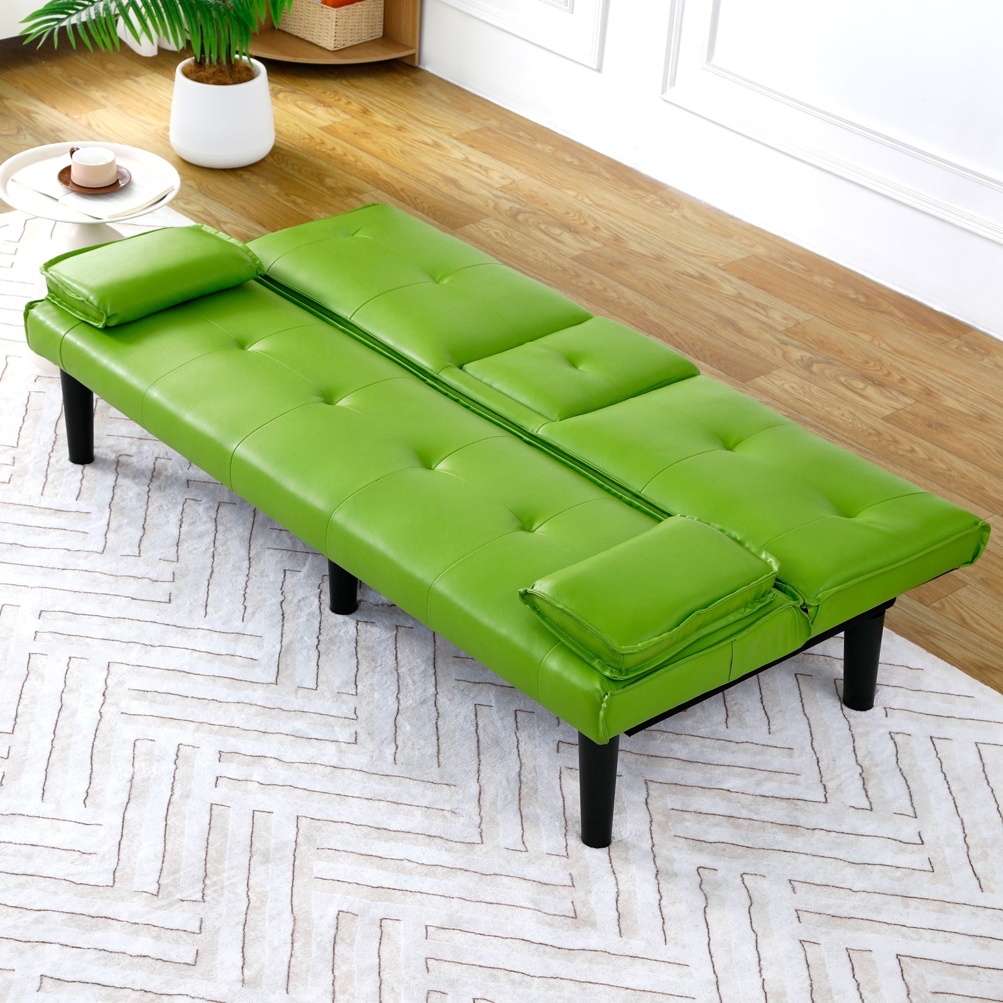 Sofa Bed With Foldable Design And Cup Holder by Unique Piece Furniture