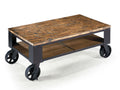 Pinebrook - Rectangular Starter Cocktail Table - Distressed Natural Pine by Unique Piece Furniture