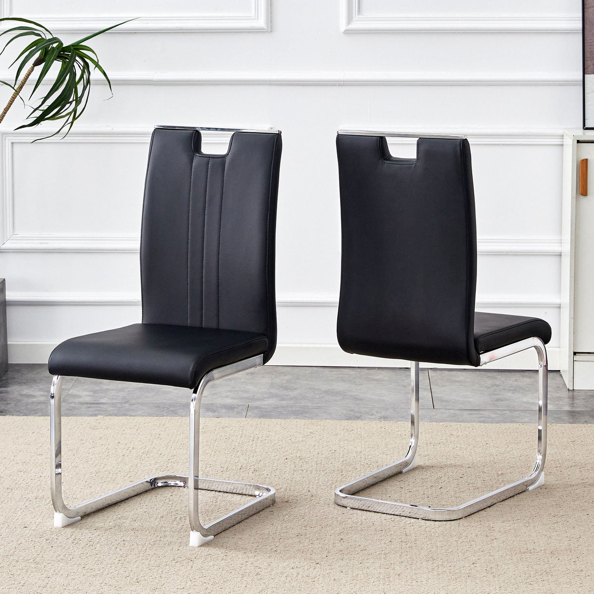Bow Shaped Chairs, Ergonomic Design, Non Slip Base by Unique Piece Furniture