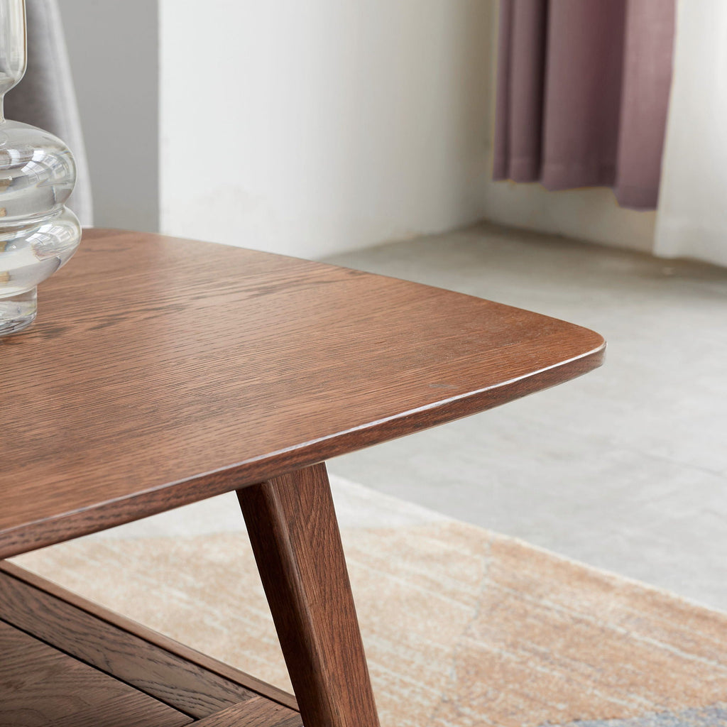 Low Coffee Table With Storage Shelf by Unique Piece Furniture