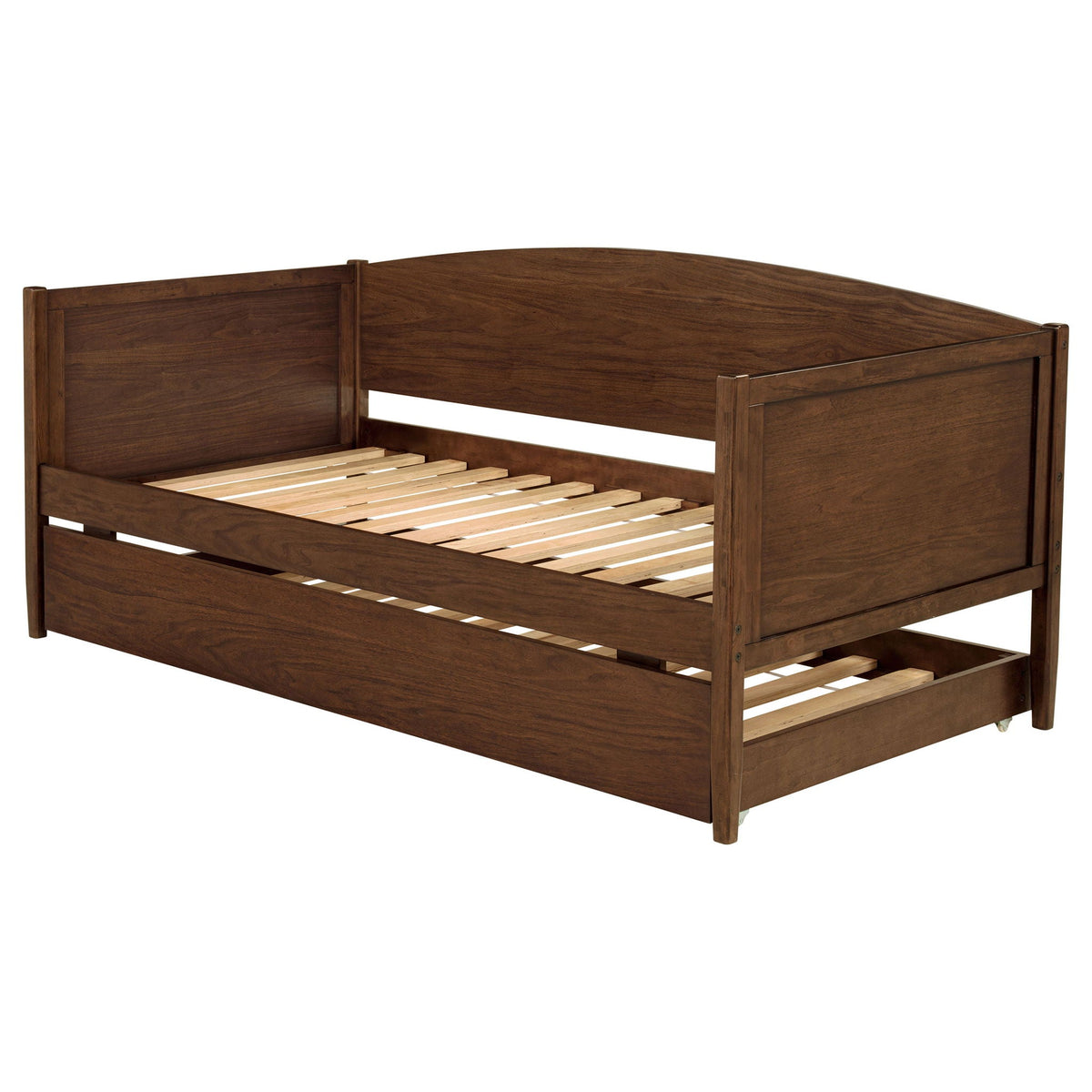 Bozeman Wood Twin Daybed With Trundle Medium Walnut by Unique Piece Furniture