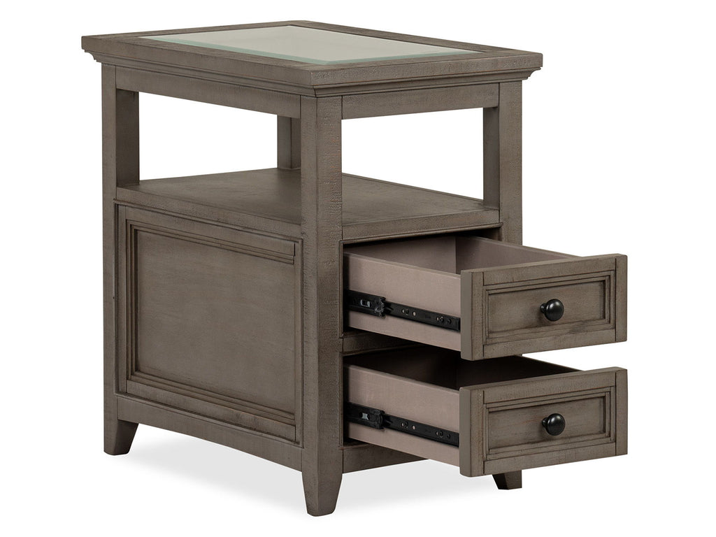 Paxton Place - Chairside End Table - Dovetail Gray by Unique Piece Furniture