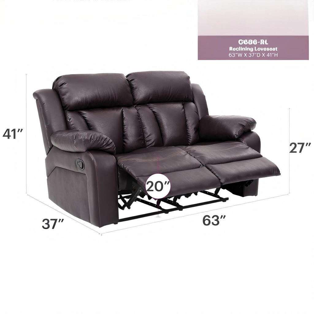 Daria - Cozy Padded Love Seat For Relaxation by Unique Piece Furniture