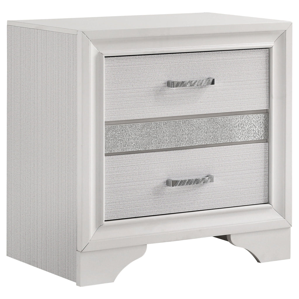 Miranda 3-drawer Nightstand Bedside Table White by Unique Piece Furniture