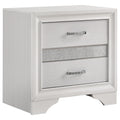 Miranda 3-drawer Nightstand Bedside Table White by Unique Piece Furniture