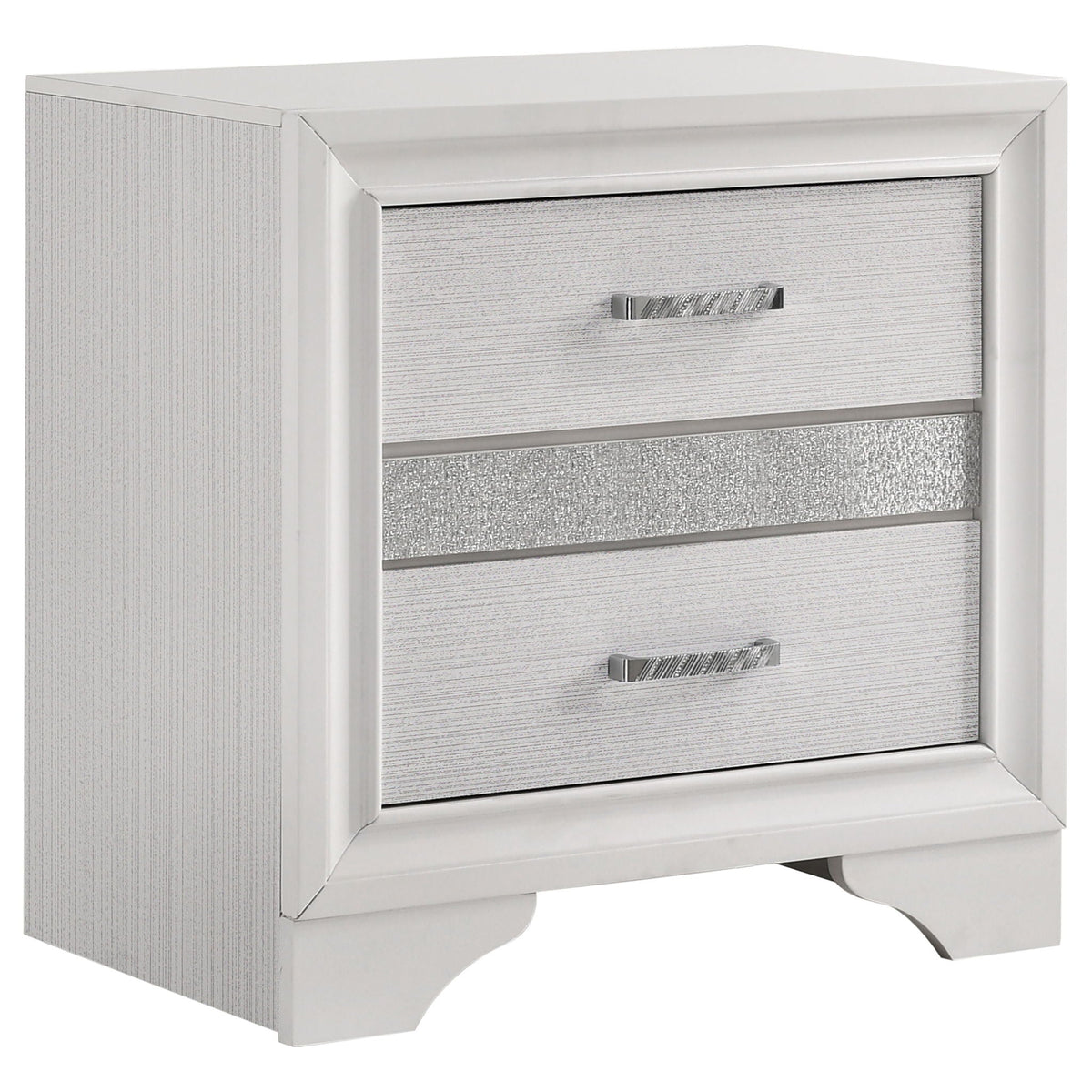Miranda 3-drawer Nightstand Bedside Table White by Unique Piece Furniture