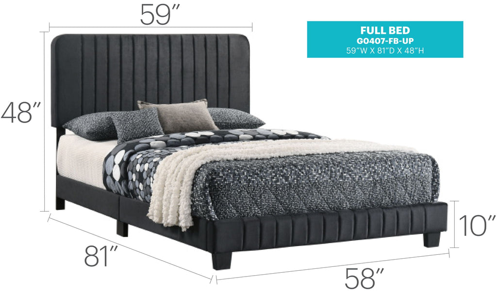 Channel Tufted Bed by Unique Piece Furniture