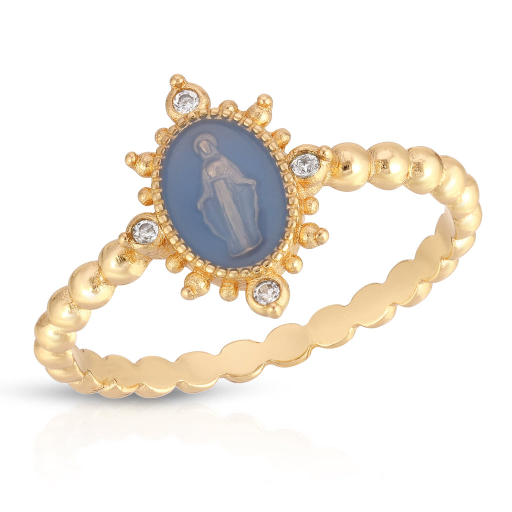 Lady Lourdes Ring - French Blue by Joy Dravecky