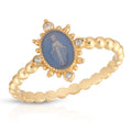 Lady Lourdes Ring - French Blue by Joy Dravecky