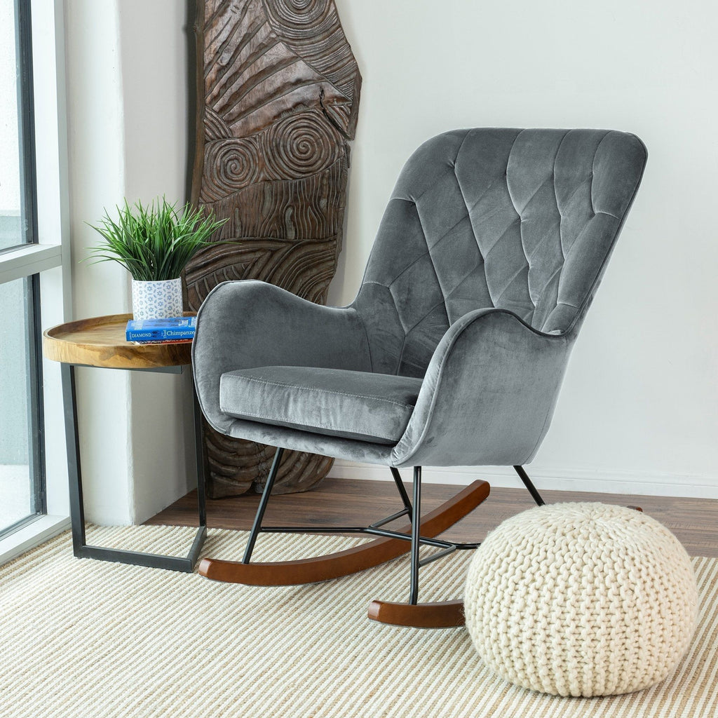 Hannah - Rocking Chair - Gray by Unique Piece Furniture
