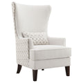 Pippin Upholstered High Wingback Accent Chair Latte by Unique Piece Furniture