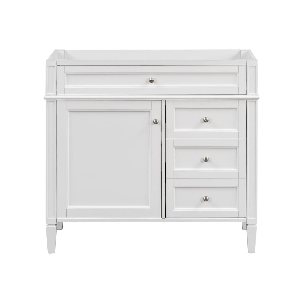 Bathroom Vanity With 2 Drawers And Tip-Out Drawer, Storage Cabinet by Unique Piece Furniture