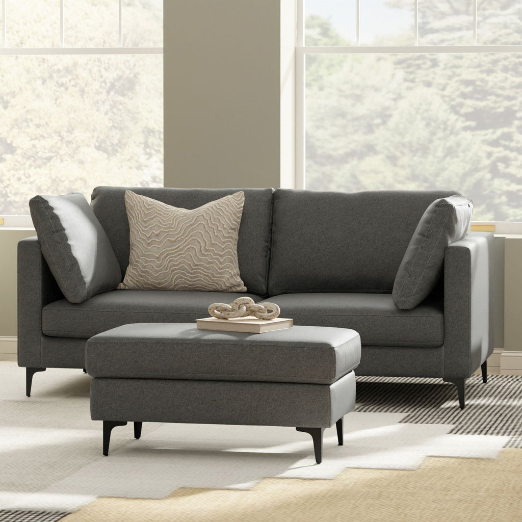 Ava - Mid Century Sofa With Ottoman Set by Unique Piece Furniture