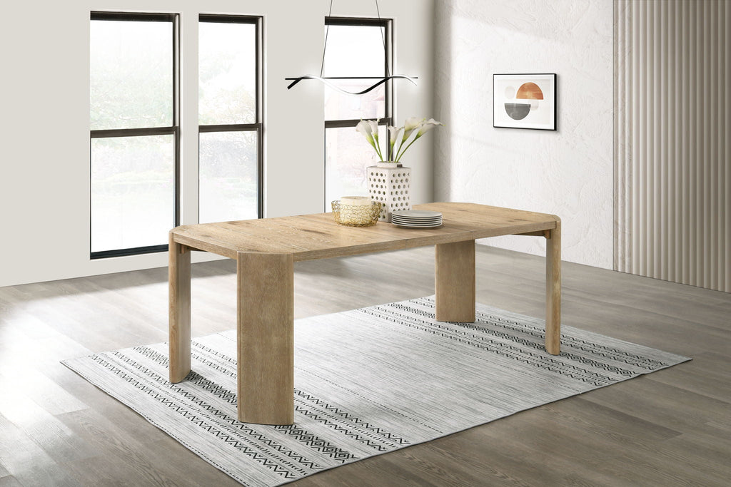 Magnus - Extendable Rectangular Dining Table - Oak Finish by Unique Piece Furniture