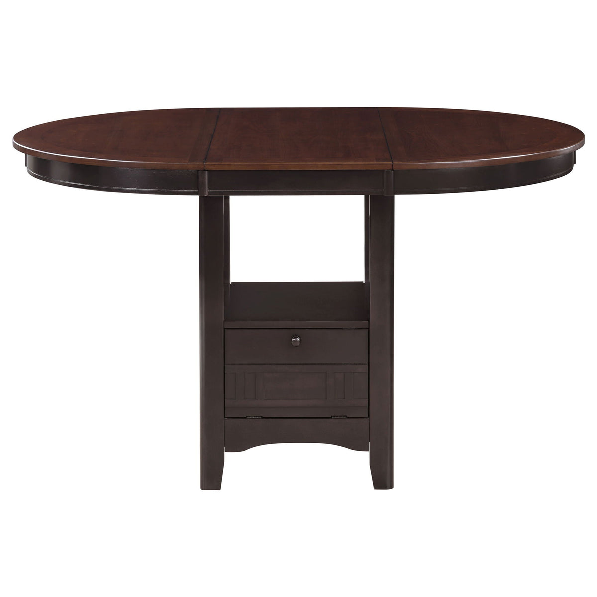 Lavon Oval 60-inch Counter Height Extension Dining Table Chestnut by Unique Piece Furniture