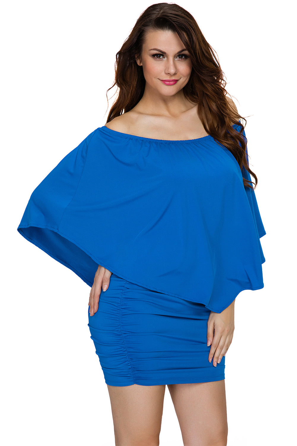 Plus size Dressing Layered Fiery Red Mini Poncho Dress by Wild and Free Boutique
