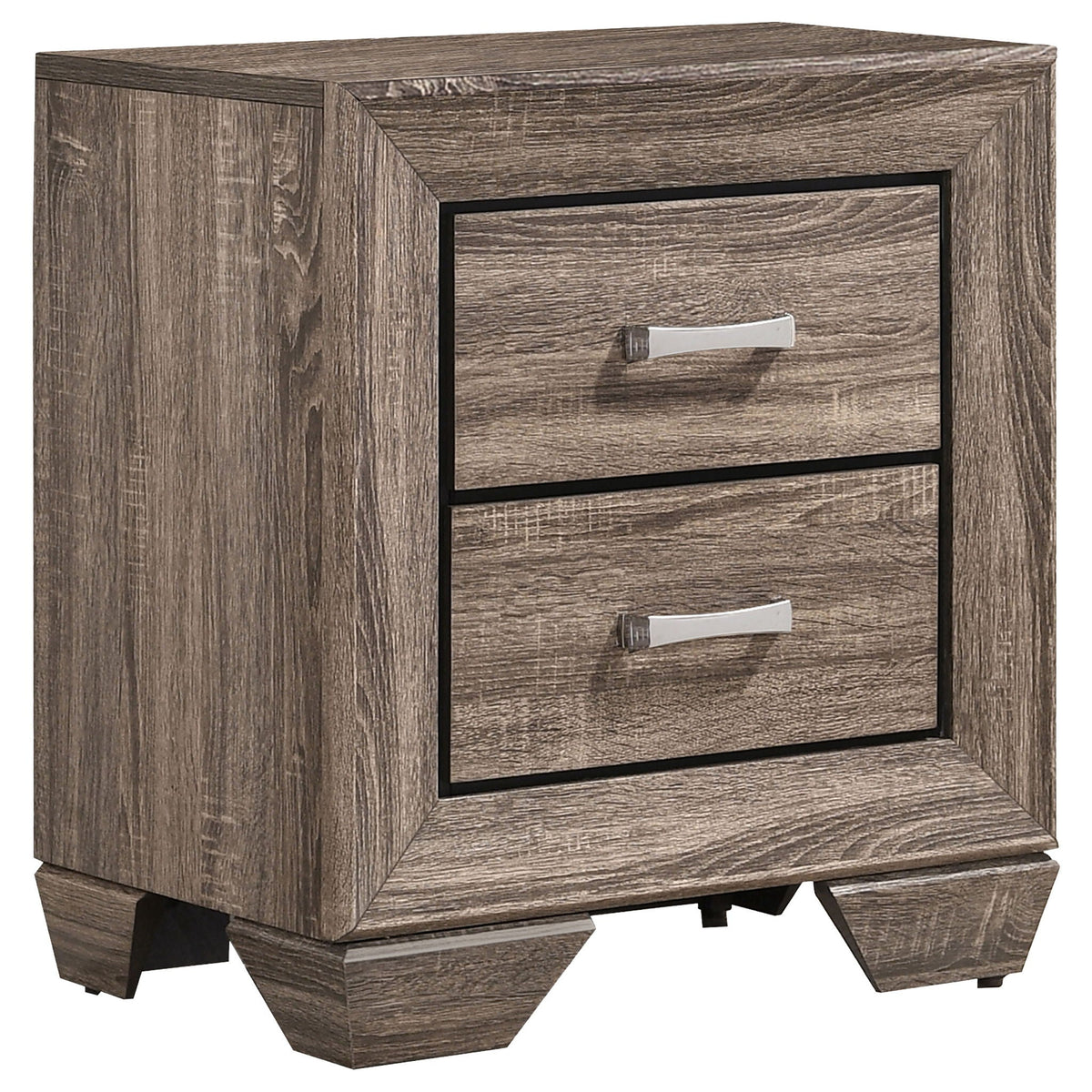 Kauffman 4-piece Queen Bedroom Set Washed Taupe by Unique Piece Furniture