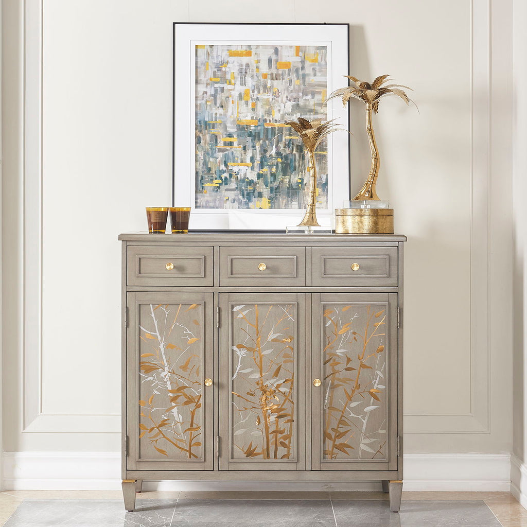 Dauphin - Handpainted Entryway Storage Cabinet - Gray Cashmere by Unique Piece Furniture