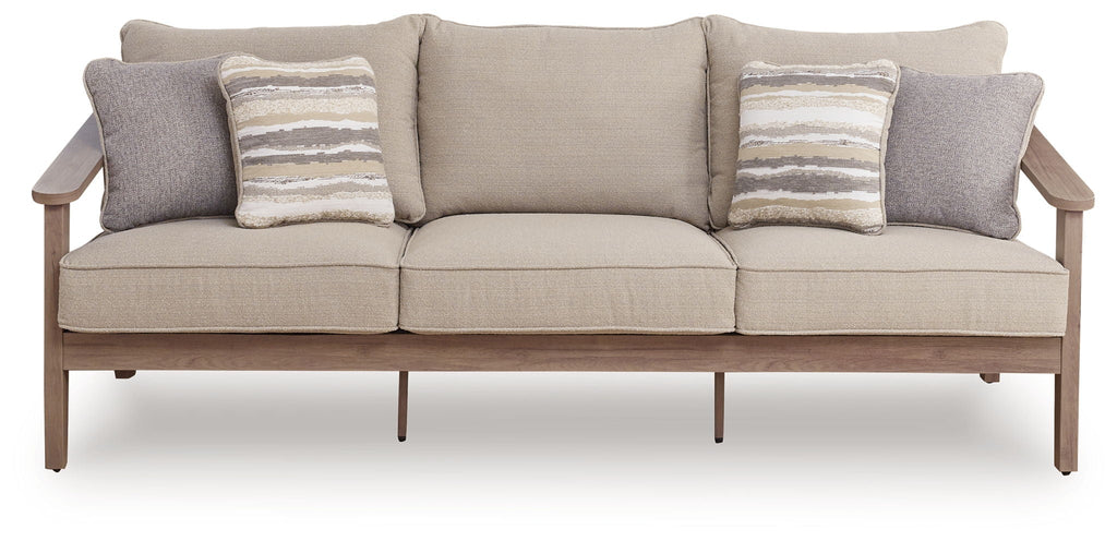 Harmony Headlands - Sofa With Cushion - Natural / Gray by Unique Piece Furniture