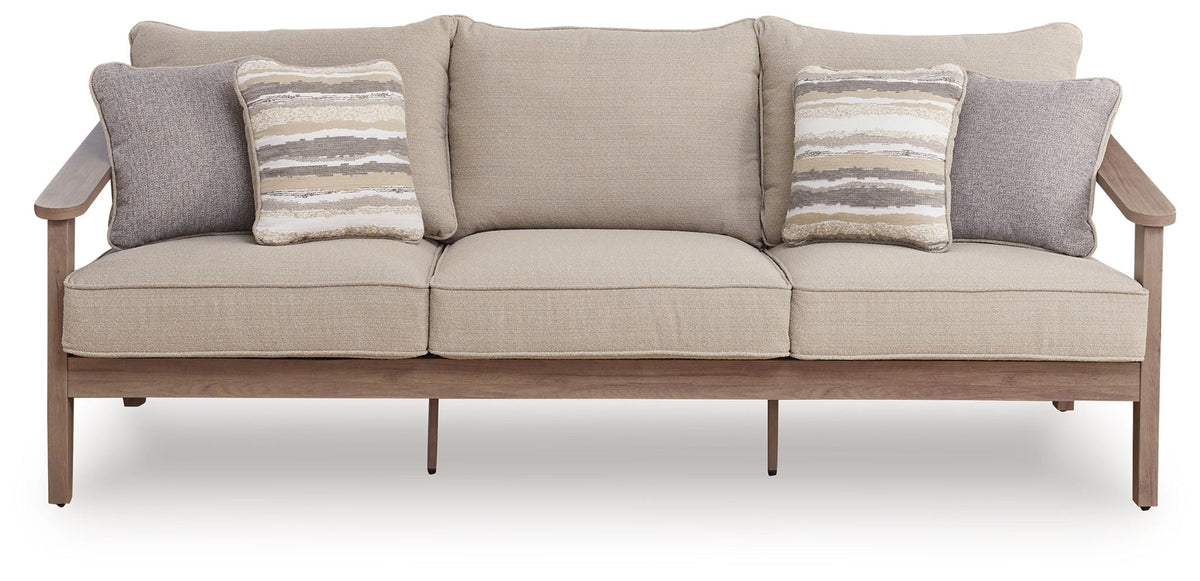Harmony Headlands - Sofa With Cushion - Natural / Gray by Unique Piece Furniture