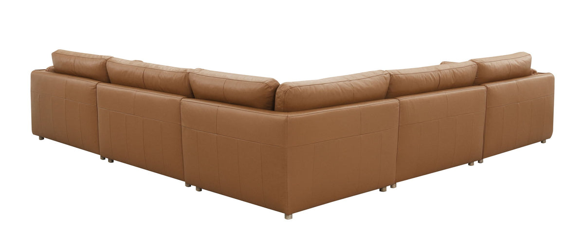 Brighton - Top Grain Modular Sectional - Brown by Unique Piece Furniture