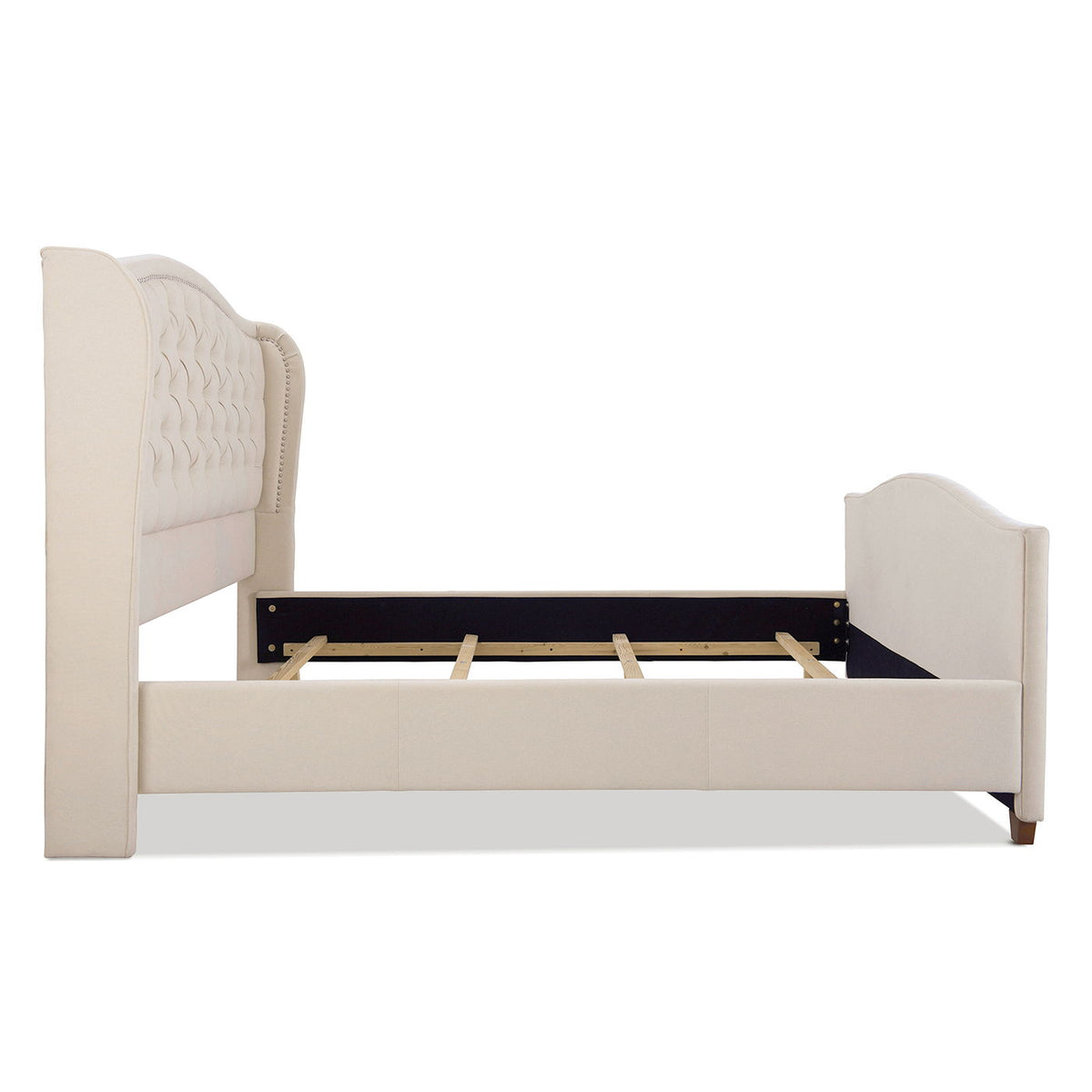 Marcella - Upholstered Shelter Headboard Bed Set by Unique Piece Furniture