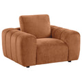 Burnett Chenille Upholstered Accent Chair Burnt Orange by Unique Piece Furniture