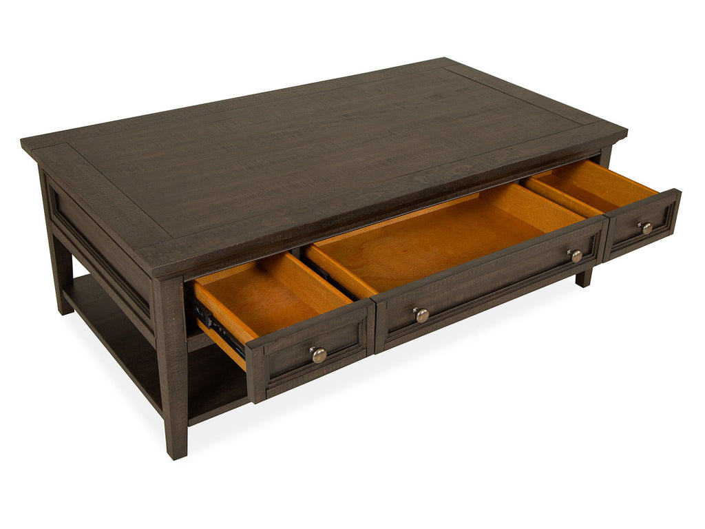 Westley Falls - Rectangular Cocktail Table With Casters - Graphite by Unique Piece Furniture