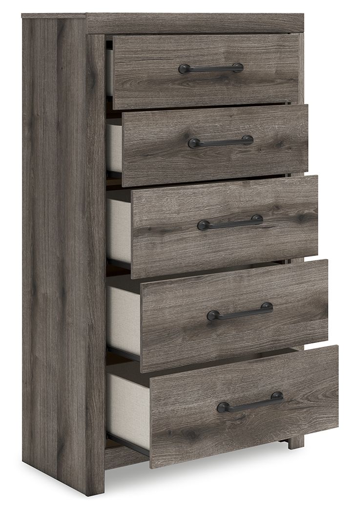 Graystorm - Five Drawer Chest - Brown Gray by Unique Piece Furniture