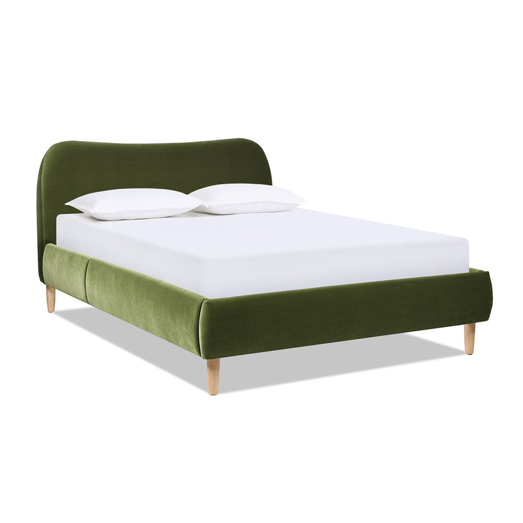 Roman - Curved Headboard Upholstered Platform Bed by Unique Piece Furniture
