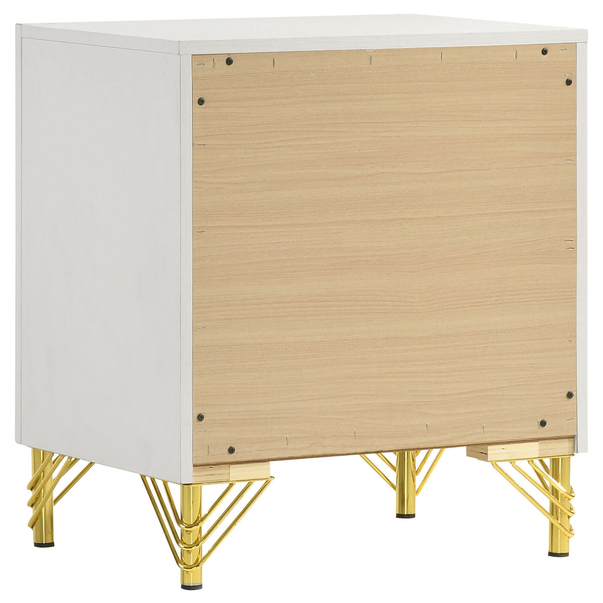 Lucia 4-piece Eastern King Bedroom Set Beige and White by Unique Piece Furniture