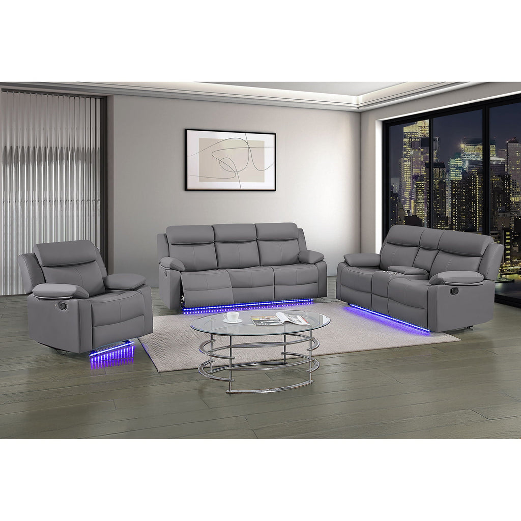 Blanche - Reclining Sofa With LED Lights by Unique Piece Furniture