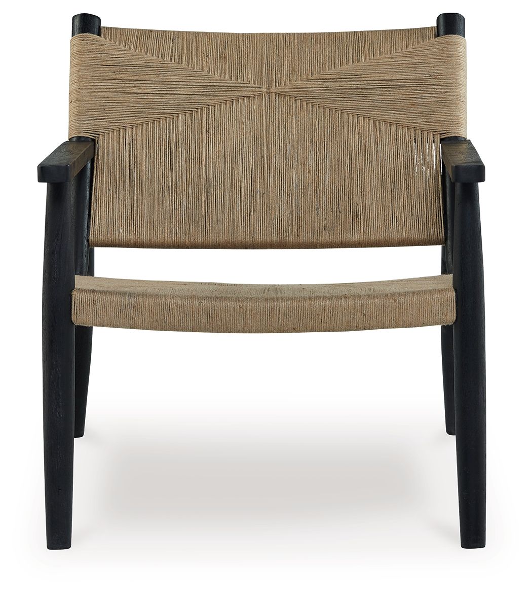 Halfmore - Accent Chair - Black / Natural by Unique Piece Furniture