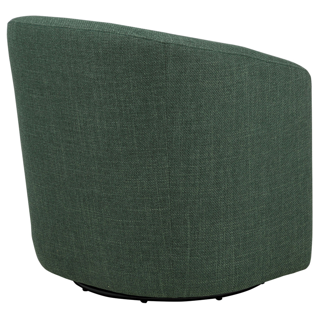 Mossbrook Fabric Upholstered Swivel Accent Chair Green by Unique Piece Furniture