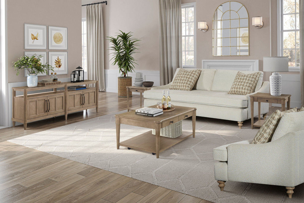 Loveseat Reversable Cushion With 2 Pillows - Off White by Unique Piece Furniture