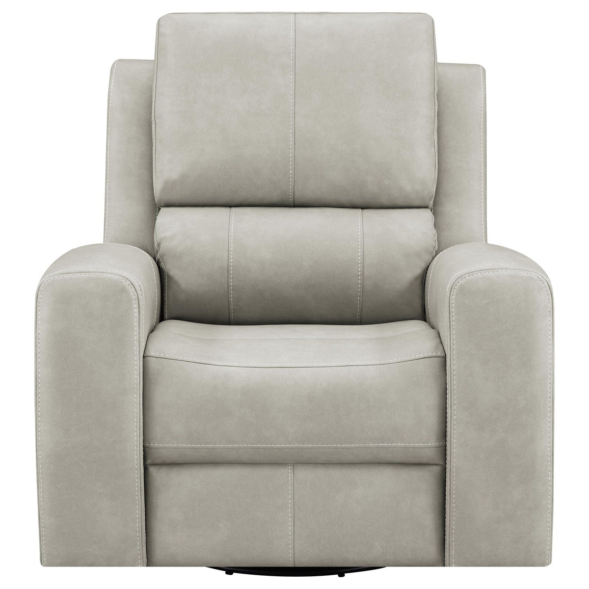 Brickston Triple Power Swivel Glider Recliner Grey by Unique Piece Furniture