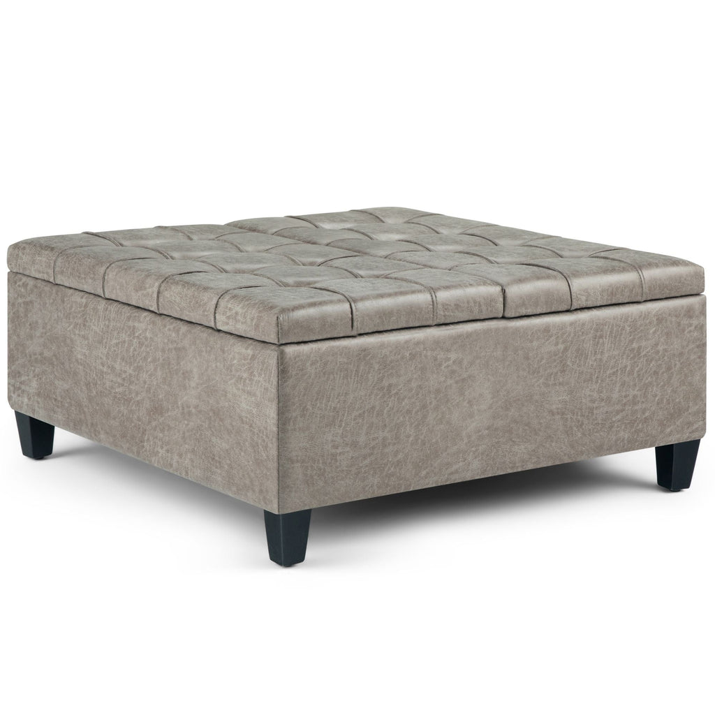 Harrison - Upholstered Coffee Table Storage Ottoman by Unique Piece Furniture