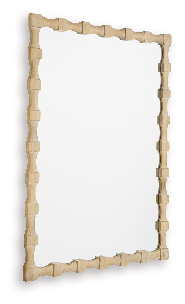 Acelmore - Accent Mirror - Light Brown by Unique Piece Furniture