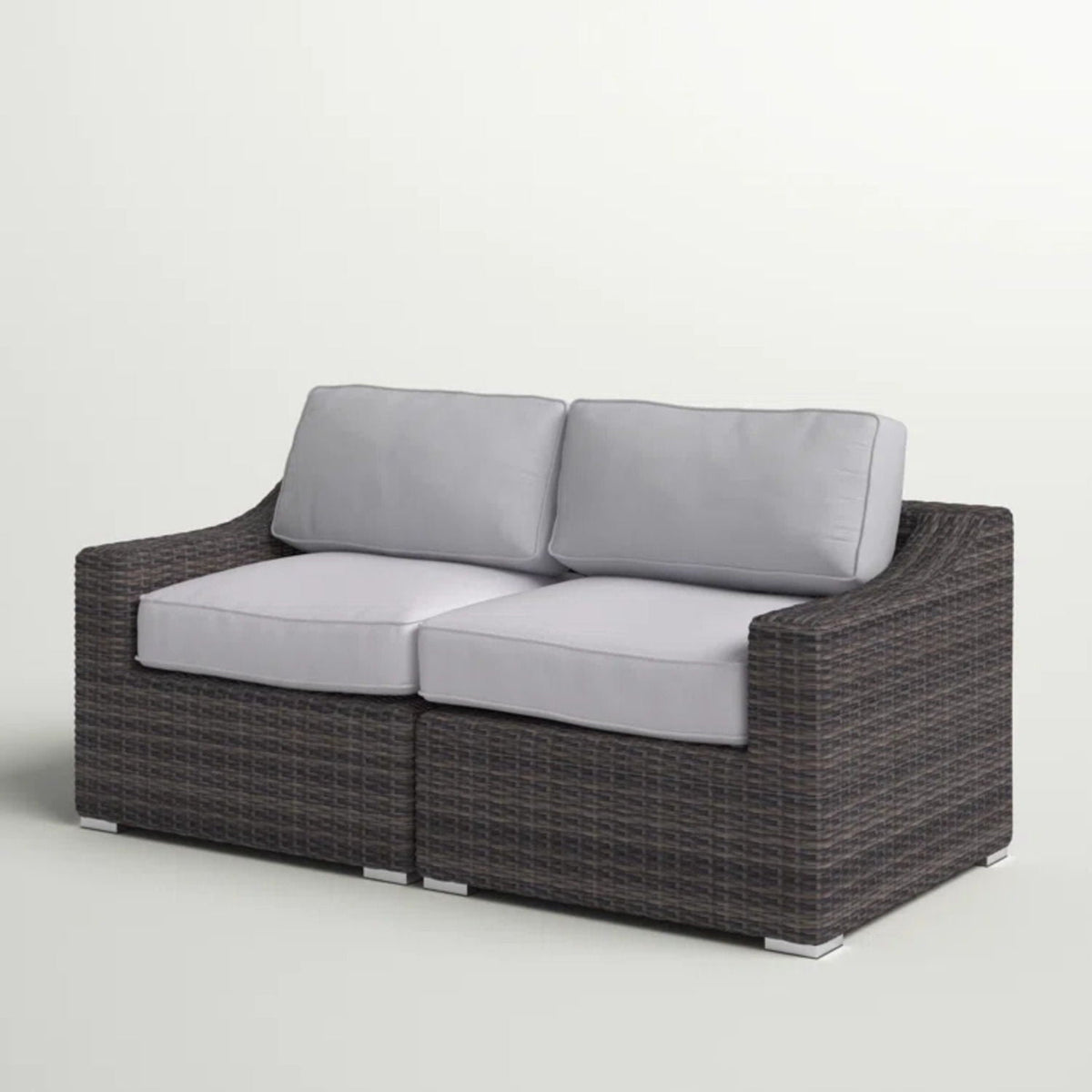 Chic Wide Outdoor Loveseat With Cushions by Unique Piece Furniture