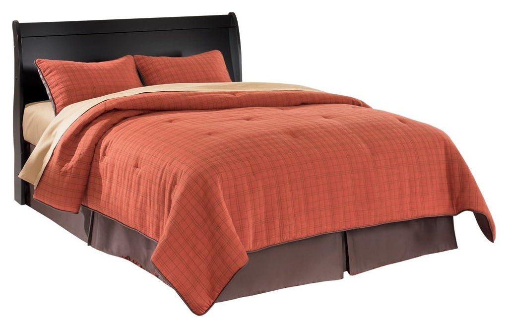 Huey Vineyard - Queen Sleigh Headboard - Black by Unique Piece Furniture